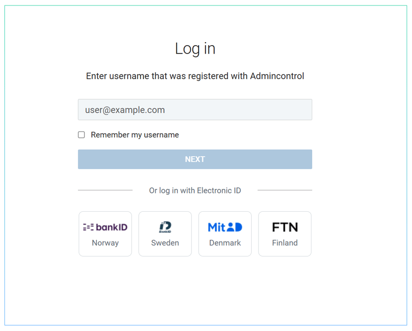 Log in design changes
