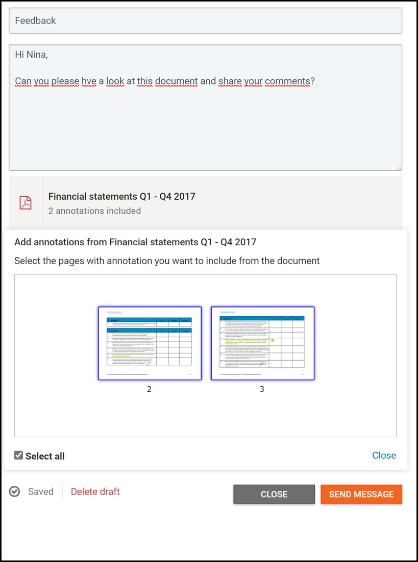 Share comments VDR(1)