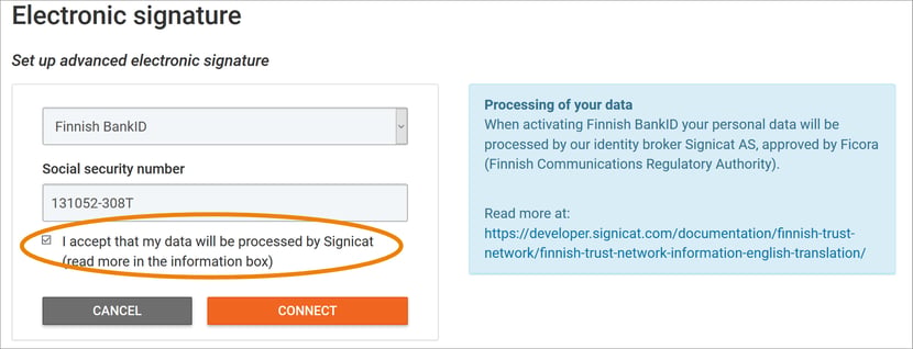 esignature processing of data(1)