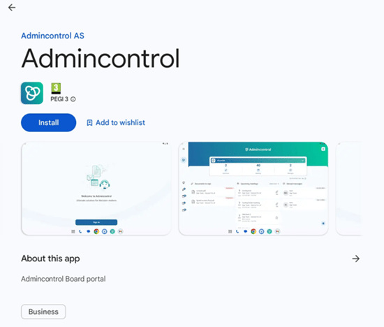 admincontrol app in play store