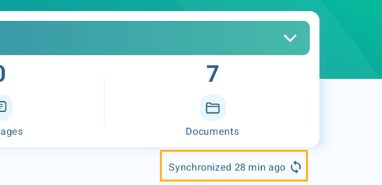 synchronizing the app
