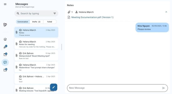 sending your message