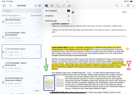annotation text highlight