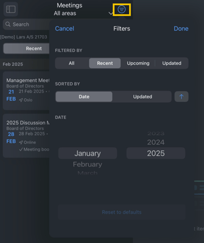 filtering by date and month