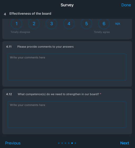 long form fields in survey