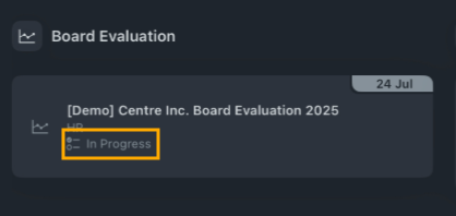 survey in progress status