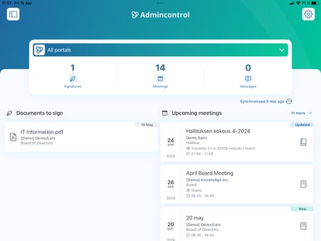 view meeting details
