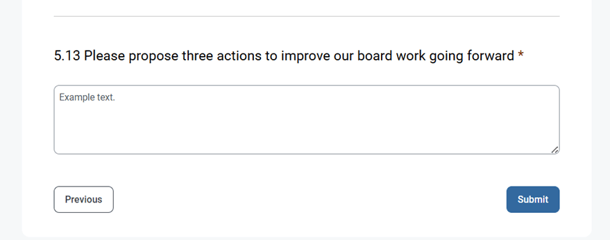 Click on the Submit button to finish the survey
