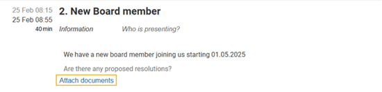 attach documents highlighted