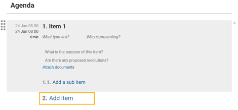 add new item highlight