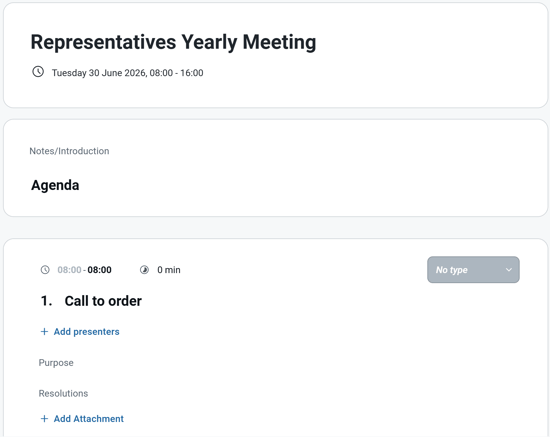 meeting builder