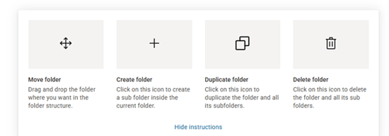 instructions indicators