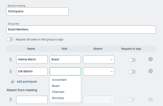 selecting between multiple organization roles for a user