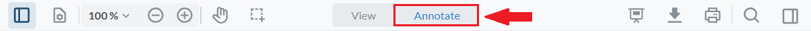 How to access annotation tool in document viewer