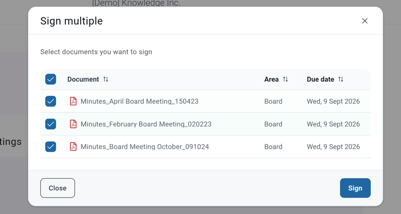 sign multiple