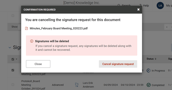 confirm cancellation window