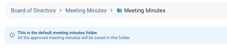 Approved meeting minutes
