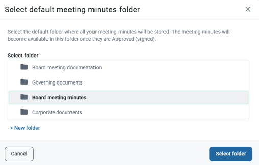 select fold if not created yet