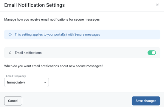 notification settings