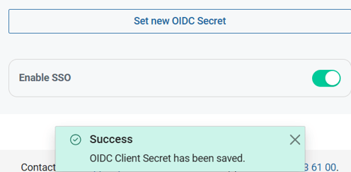 14. Save confirmation