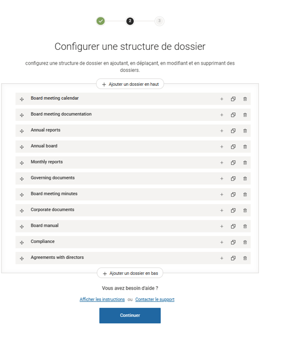 Modifiez votre structure
