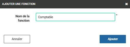 Ajouter une fonction d'utilisateur