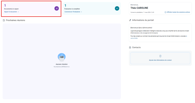 localiser vos demandes de signature en attente