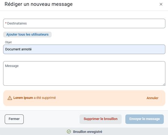 Supprimer des documents