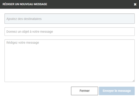 Rédiger un nouveau message