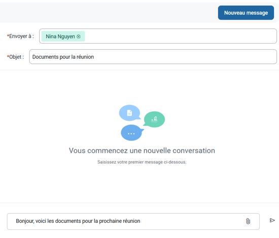 Exemple message