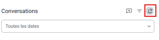bouton des notifications