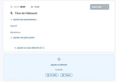 Ajouter un élément