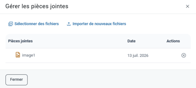 Joindre des documents (fenêtre)