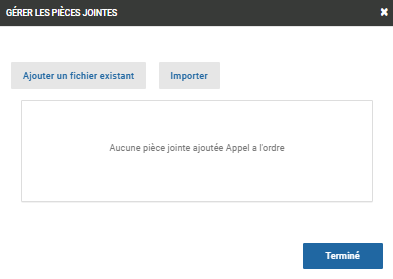 Joindre des documents (fenêtre)