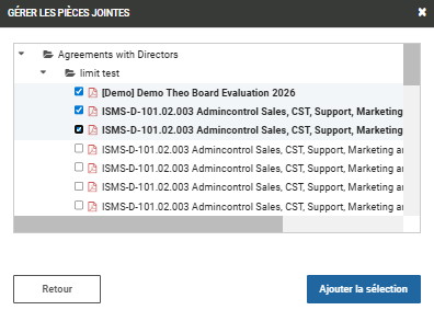 Ajouter des documents existants