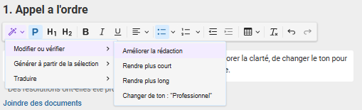 Révision du texte