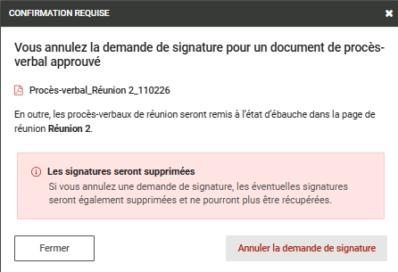 Confirmer l'annulation