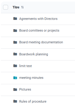 Identifier le dossier par défaut du procès-verbal des procès-verbaux