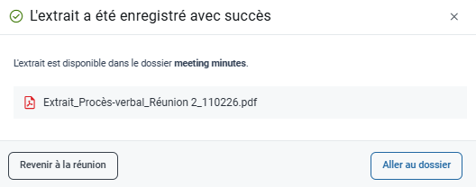Enregistrer l'extrait