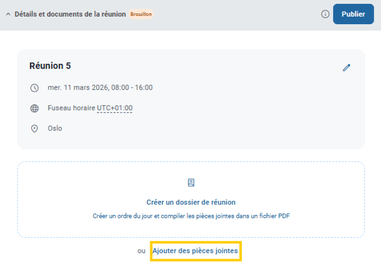 Attachement aux réunions