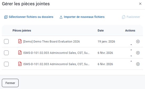 Gérer les pièces jointes