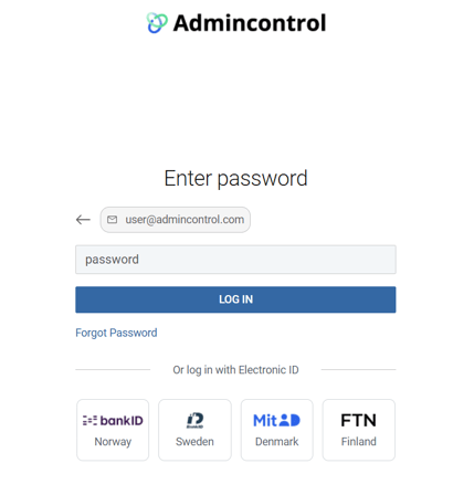 Enter Your Password