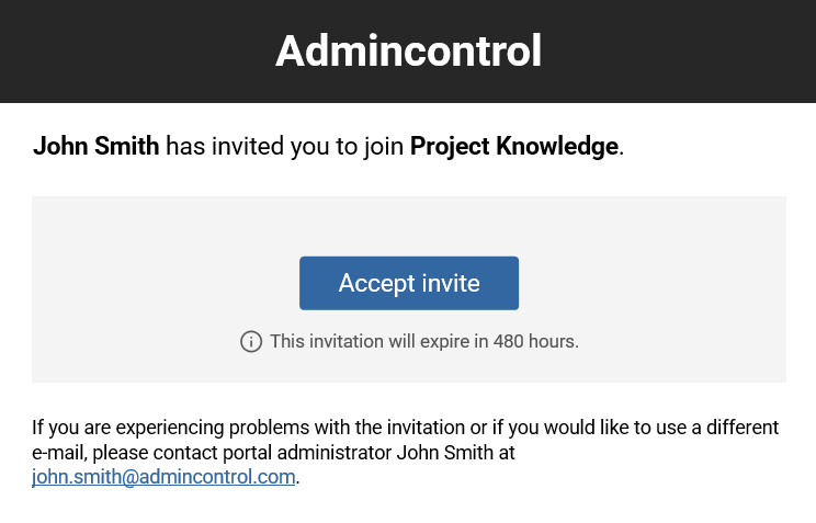Click on the registration link in the invitation email