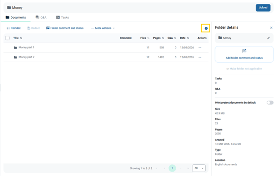 folder properties icon