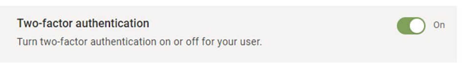 enable two-factor authentication
