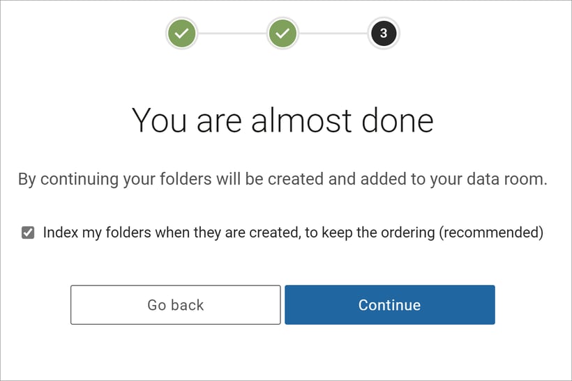 finalizing folder structure