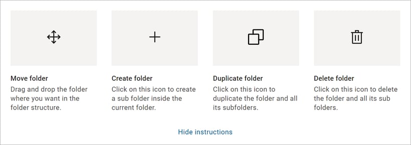 Instructions guideance options