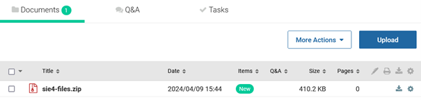 sie4 files uploaded as zip