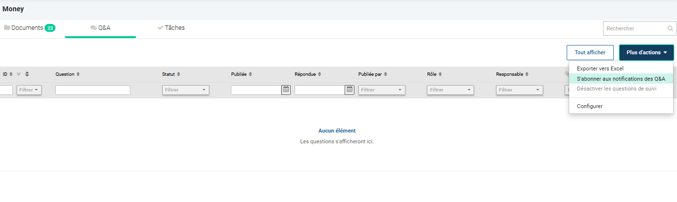 S'abonner aux questions-réponses