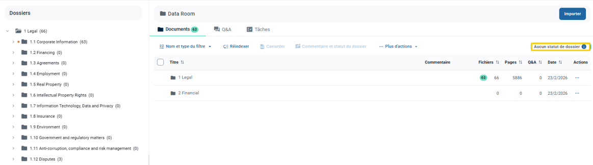 Propriétés des documents